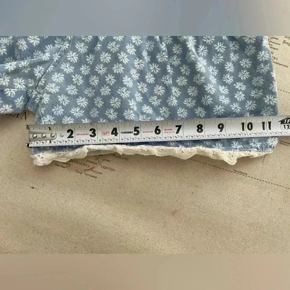 Gitano Vintage Y2K Floral Print Ultra High Waisted  Denim Shorts Size 5/6 - Picture 5 of 8